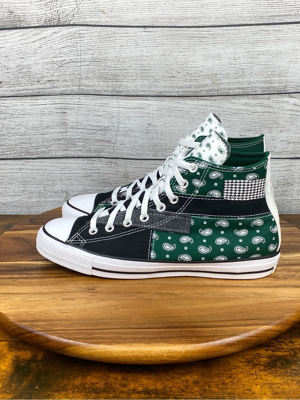 Converse Chuck Taylor All Star High Hacked Pattern Paisley Shoe Men’s Size 10